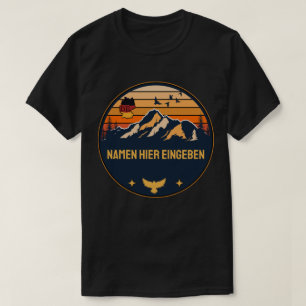 Personalisierter Ortsname Deutschland Runddesign T-Shirt