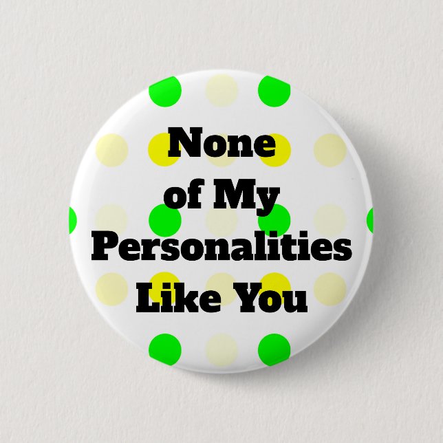 Personalities Round Button (Front)