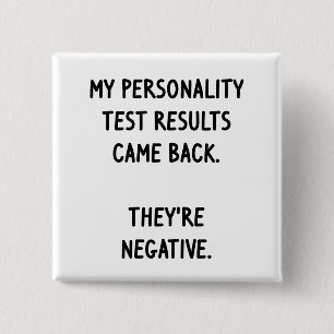 Personality Test 2 Inch Square Button