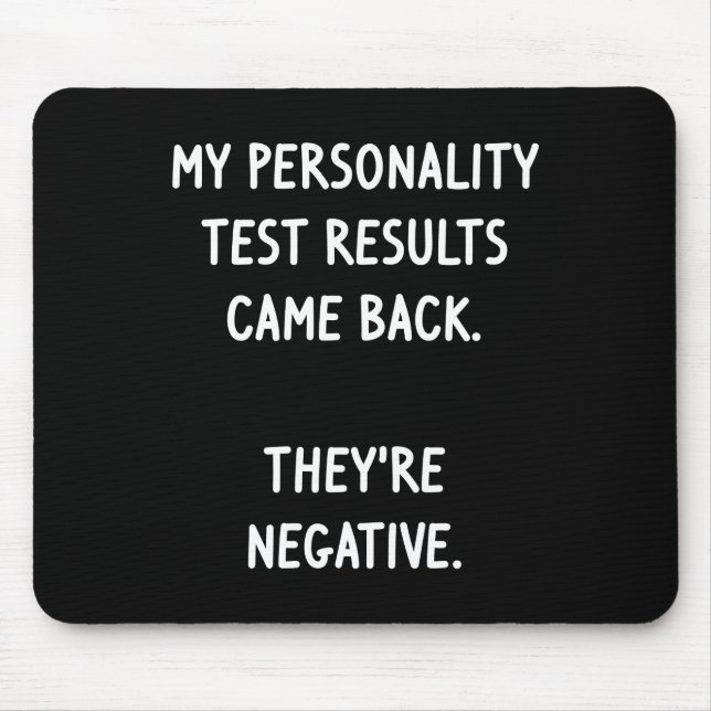 Personality Test Mouse Pad (Front)