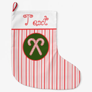 Personaliz candy cane Christmas Stocking