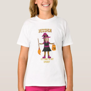Personaliz Photo Costume Halloween Party For Kids T-Shirt