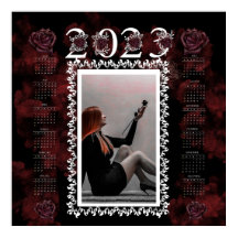 Personalizable 2023  Gothic style Calendar