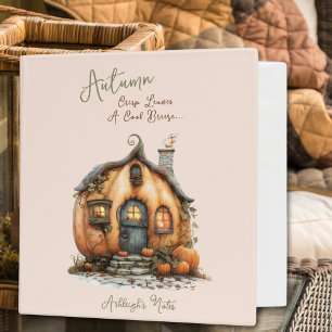 Personalizable Autumn Ivy Pumpkin House Binder