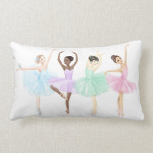 Personalizable Beautiful Ballerinas Cushion