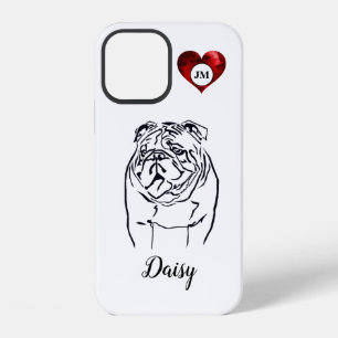 Personalizable Bulldog Lovers Apple iPhone 12 Case