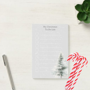 Personalizable christmas to do list Post-It Notes