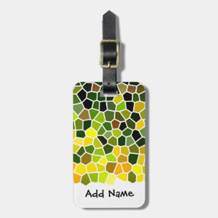 Personalizable Colourful Multicolored Pattern Luggage Tag