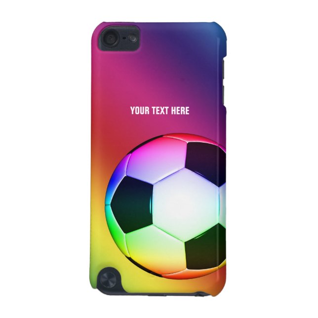 Personalizable Colourful Soccer | Fun Gifts iPod Touch (5th Generation) Cover (Back)