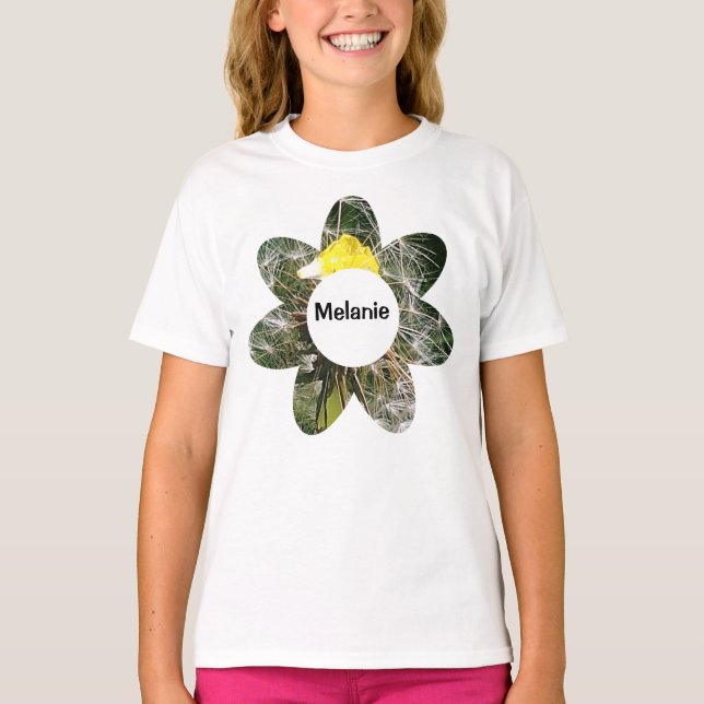 Personalizable Cute Dandelion T-Shirt (Front)