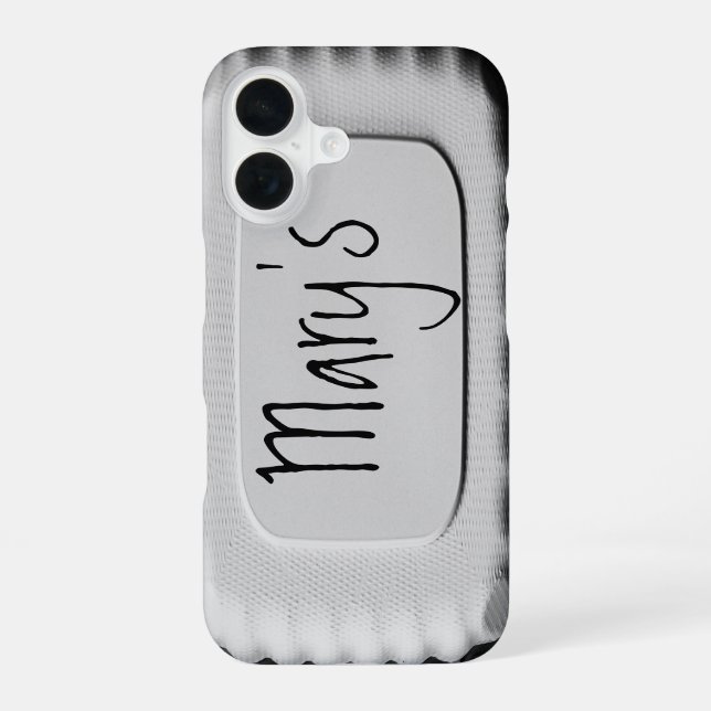 Personalizable Funny Cool Cute Unique iPhone 16 Case (Back)