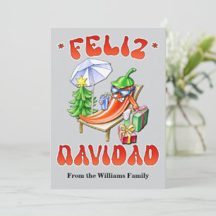 Personalizable Funny Feliz Navidad Christmas Chili Holiday Card