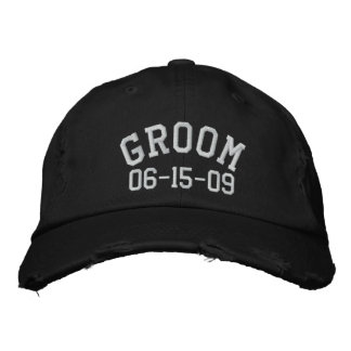 Personalizable Groom Embroidered Hat