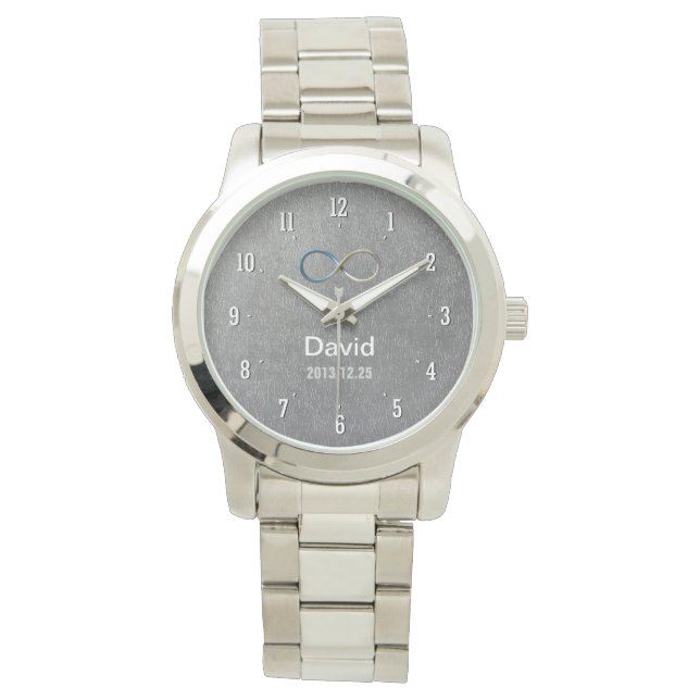 Personalizable Infinity | Nerd Hand Watch (Front)
