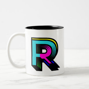 Personalizable Initial Letter R Mug