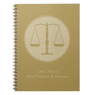 Personalizable Lawyer | Scales of Justice Notebook