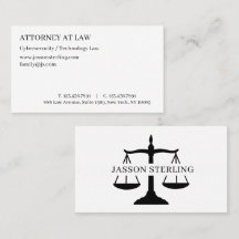 Personalizable Lawyer Stationery Calling