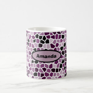 Personalizable Magenta Purple Pink Cool Pattern Coffee Mug