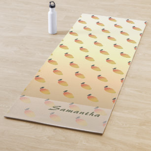 Personalizable Mango Pattern Yoga Mat