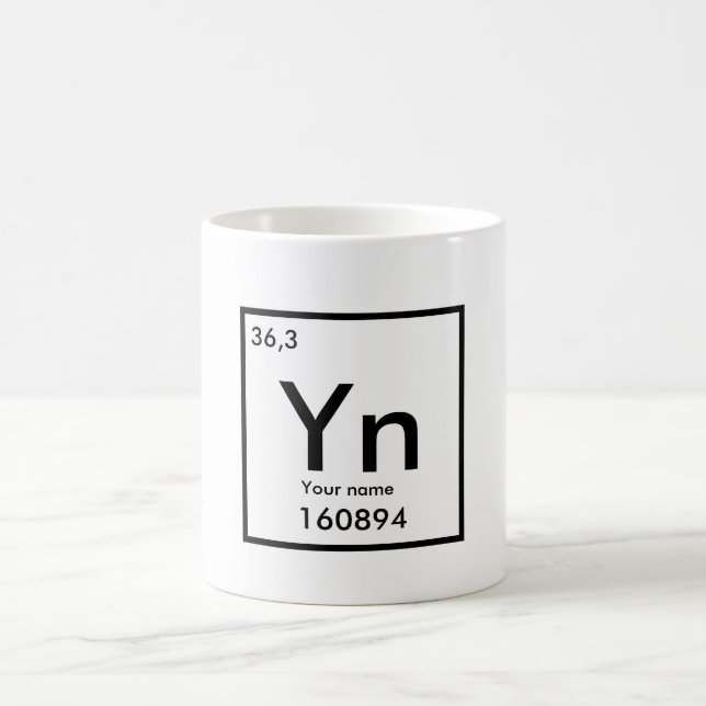 Personalizable MUG chemical element (Center)