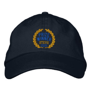 Personalizable Name Year Prize Winner Embroidery Embroidered Hat