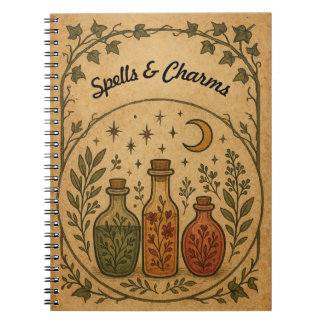 Personalizable notebook with apothecary design
