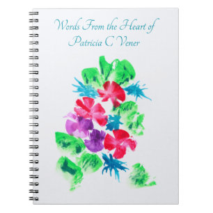Personalizable Pretty Floral Notebook