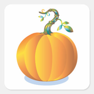 Personalizable Pumpkin Sticker