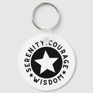 Personalizable Sobriety Keepsake Keychain