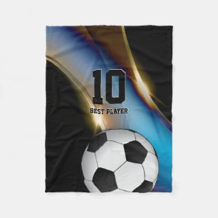 Personalizable Soccer Football ball Fleece Blanket