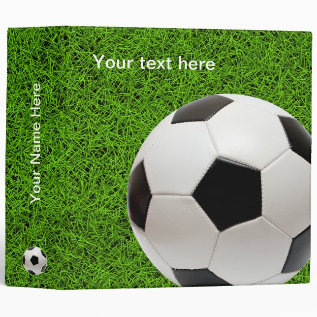 Personalizable Soccer | Football Binder (Front/Spine)