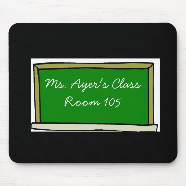 Personalizable Teacher Gift Custom Teacher Name Mouse Pad (Front)