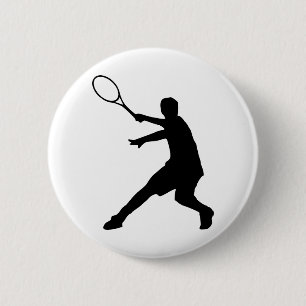 Personalizable tennis 2 inch round button