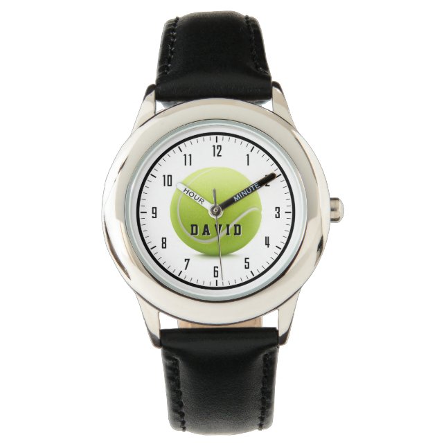 Personalizable Tennis Time | Cool Sport gifts Watch (Front)