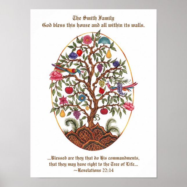 Personalizable Tree of Life Poster (Front)