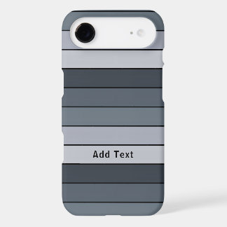 Personalizable - Trendy Modern Space Gray Stripes