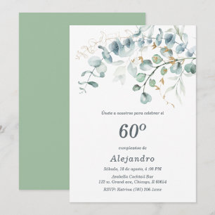 Personalizada Para Fiesta de 60 Cumpleaños Invitation