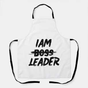 Personalization aproniam leader not boos apron