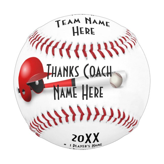 Personalization BASEBALL BALL for Coaches/Players (Front)