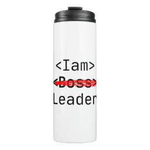 Personalization iam leader not boos thermal tumbler