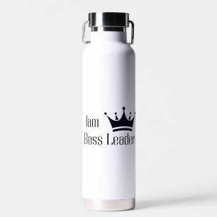 Personalization iam leader not boos water bottle