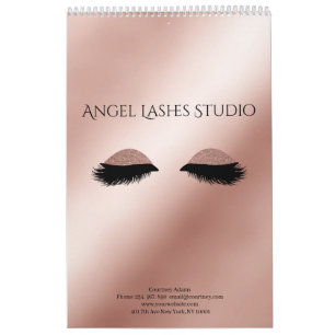 Personalization Makeup Artist Eyelash Extensions Calendar