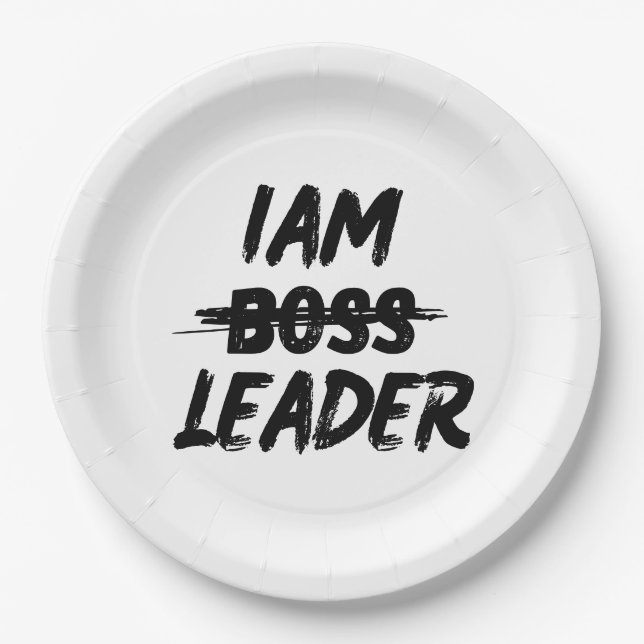 Personalization plates iam leader not boos (Front)