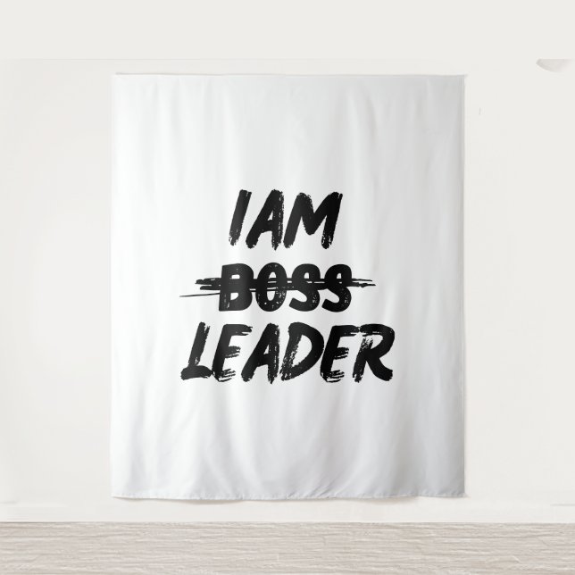 Personalization tapestry  iam leader not boos (Front)