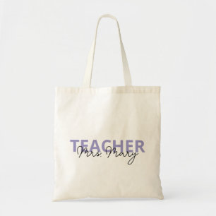 Personalization Teacher Name, Teacher Appreciation Tote Bag