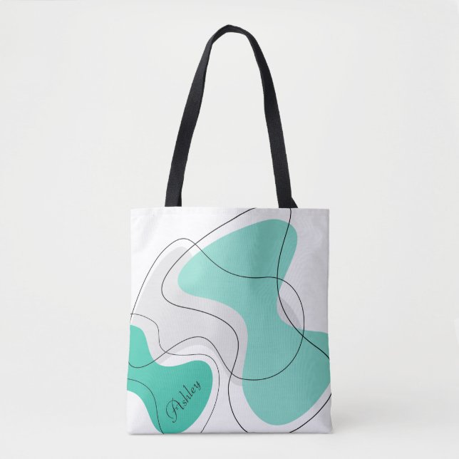 Personalizd Abstract Tote Bags (Front)