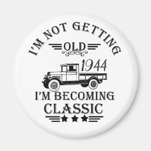 Personalizd eighty vintage 80th birthday party magnet