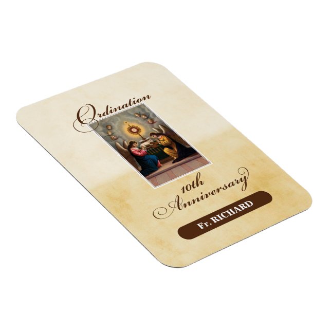 Personalize, 10th Ordination Anniversary Angels Magnet (Right Side)