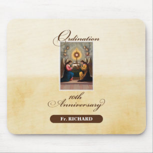 Personalize, 10th Ordination Anniversary Angels Mouse Pad