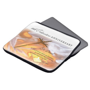 Personalize, 10th Ordination Anniversary, Cross Laptop Sleeve